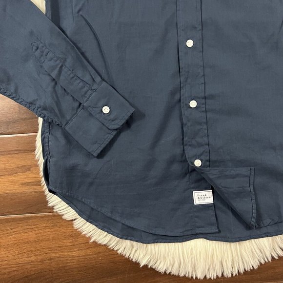 NEW Frank & Eileen Dark Blue Don Button Up Shirt - Picture 2 of 10